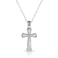 Montana Silversmith Accessories - Western Mosaic Cross Necklace Montana Silversmith Accessories - Western Mosaic Cross Necklace