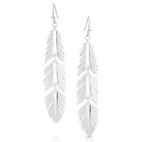 Montana Silversmith Accessories - Freedom Feather American Made Earrings Montana Silversmith Accessories - Freedom Feather American Made Earrings