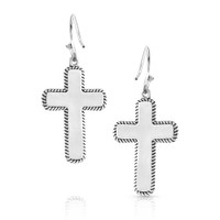 Montana Silversmith Accessories - Faith on Point Turquoise Cross Earrings Montana Silversmith Accessories - Faith on Point Turquoise Cross Earrings