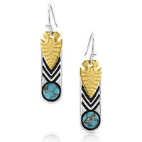 Montana Silversmith Accessories - Southwest Nights Arrowhead Turquoise Earrings Montana Silversmith Accessories - Southwest Nights Arrowhead Turquoise Earrings