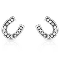 Montana Silversmith Accessories - Crystal Clear Stuck on Luck Post Earrings Montana Silversmith Accessories - Crystal Clear Stuck on Luck Post Earrings