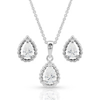 Montana Silversmith Accessories - Arctic Rain Teardrop Jewelry Set