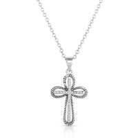 Montana Silversmith Accessories - Expressive Faith Crystal Cross Necklace Montana Silversmith Accessories - Expressive Faith Crystal Cross Necklace