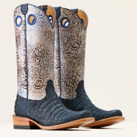 Ariat Women's Boots - Futurity Boon / Navy Sueded Caiman Ariat Women's Boots - Futurity Boon / Navy Sueded Caiman
