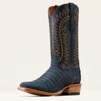 Ariat Men's Boots - Futurity Finalist - Navy Sueded Caiman / Denim Ariat Men's Boots - Futurity Finalist - Navy Sueded Caiman / Denim