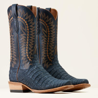 Ariat Men's Boots - Futurity Finalist - Navy Sueded Caiman / Denim Ariat Men's Boots - Futurity Finalist - Navy Sueded Caiman / Denim