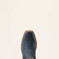 Ariat Men's Boots - Futurity Finalist - Navy Sueded Caiman / Denim Ariat Men's Boots - Futurity Finalist - Navy Sueded Caiman / Denim