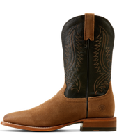 Ariat Men's Boots - Circuit Paxton - Ranch Brown Suede / Bayou Black