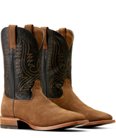 Ariat Men's Boots - Circuit Paxton - Ranch Brown Suede / Bayou Black