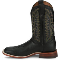 Justin Men's Boots - Bent Rail Poston - Jet Black Justin Men's Boots - Bent Rail Poston - Jet Black