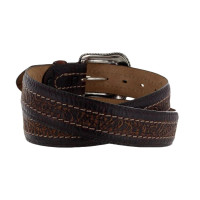 Leegin / Brighten Men's Accessories - Sheridan Bison Tooled / Brown Leegin / Brighten Men's Accessories - Sheridan Bison Tooled / Brown