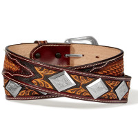 Leegin / Brighten Men's Accessories - Tony Lama Buscadero belt - Brown Leegin / Brighten Men's Accessories - Tony Lama Buscadero belt - Brown