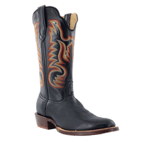 R Watson Men's Boots - Black Smooth Ostrich / Black Sinatra Cowhide R Watson Men's Boots - Black Smooth Ostrich / Black Sinatra Cowhide