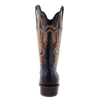 R Watson Men's Boots - Black Smooth Ostrich / Black Sinatra Cowhide R Watson Men's Boots - Black Smooth Ostrich / Black Sinatra Cowhide