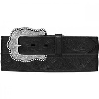 Leegin / Brighten Women's Accessories - Tony Lama Layla Floral Tooled - Black Leegin / Brighten Women's Accessories - Tony Lama Layla Floral Tooled - Black