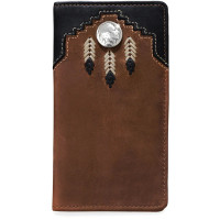 Leegin / Brighton Men's Accessories - Chieftain Feather Checkbook Wallet