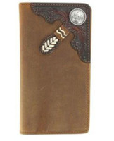 Leegin / Brighton Men's Accessories - Buckaroo Tooled Checkbook Wallet Leegin / Brighton Men's Accessories - Buckaroo Tooled Checkbook Wallet