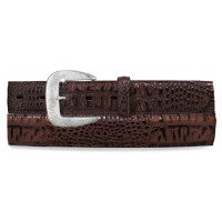 Leegin / Brighten Men's Accessories - Tony Lama Caiman Belt - Chocolate Leegin / Brighten Men's Accessories - Tony Lama Caiman Belt - Chocolate