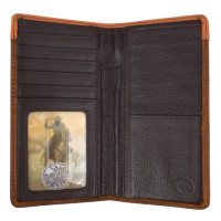 Leegin / Brighton Men's Accessories - Lone Star Checkbook Wallet - Tan Leegin / Brighton Men's Accessories - Lone Star Checkbook Wallet - Tan