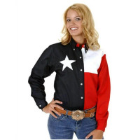 Roper Women's Shirt - Texas Flag Long Sleeve Roper Women's Shirt - Texas Flag Long Sleeve