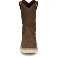 Justin Men's Work Boot - Ram Round Steel Toe - Pecan