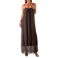 Gigi Moda Women's Clothing - Venus Silk Dress - Chocolate Gigi Moda Women's Clothing - Venus Silk Dress - Chocolate