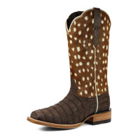 Ariat Women's Boots - Frontier Angelina - Cigar Sueded Caiman / Hair On Ariat Women's Boots - Frontier Angelina - Cigar Sueded Caiman / Hair On