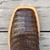 Black Jack Boots - Caiman Belly #250 - Lonestar Inlay - Chocolate