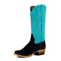Macie Bean Women's Boots - Looney Moon - Marine Blue Suede / Turquoise Sinsation Macie Bean Women's Boots - Looney Moon - Marine Blue Suede / Turquoise Sinsation