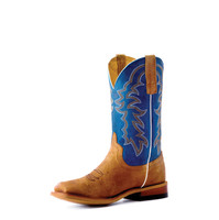 Horse Power By Anderson Bean Kids Boots - Pecan Barking Iron / Sugared Blue Jeans