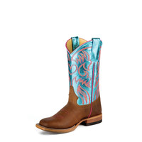 Macie Bean Kids Boots - Honey Crazyhorse / Turquoise Metallic