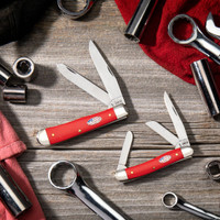 Case Knives Accessories - Trapper / American Workman / Smooth Red Synthetic CS Case Knives Accessories - Trapper / American Workman / Smooth Red Synthetic CS