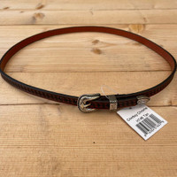 Cowboy Chrome Hat Bands - Basket Weave Tooled - Tan