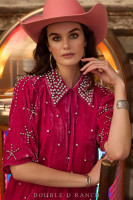 Double D Ranchwear Women’s Dress - Big Sky - Jam