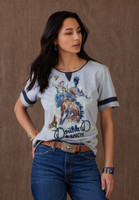 Double D Ranch Women's - End Of Ride Tee - Stonewashed