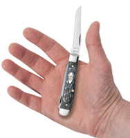 Case Knives Accessories - Mini Trapper / Pocket Worn Crandall Jig / Gray Bone Case Knives Accessories - Mini Trapper / Pocket Worn Crandall Jig / Gray Bone