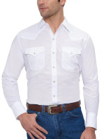 Ely Walker Men's Shirt - Western Snap LS - Solid White  Ely Walker Men's Shirt - Western Snap LS - Solid White