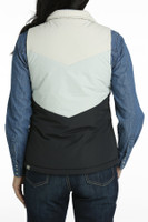 Cruel Girl Women's Vest - Color Block Puffer - Blue Cruel Girl Women's Vest - Color Block Puffer - Blue