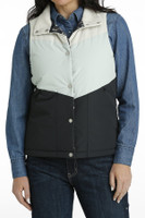 Cruel Girl Women's Vest - Color Block Puffer - Blue Cruel Girl Women's Vest - Color Block Puffer - Blue