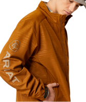 Ariat Men's Jacket - Logo 2.0 Softshell - Chestnut Embossed Ariat Men's Jacket - Logo 2.0 Softshell - Chestnut Embossed