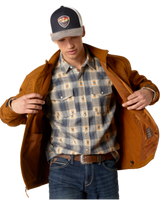 Ariat Men's Jacket - Logo 2.0 Softshell - Chestnut Embossed Ariat Men's Jacket - Logo 2.0 Softshell - Chestnut Embossed