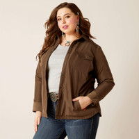 Ariat Women's Jacket - Dilon Shirt Jacket - Canteen