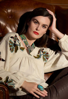 Double D Ranch Women's - Rimfire Top - Bone Double D Ranch Women's - Rimfire Top - Bone