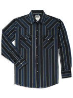 Ely Walker Men's Shirt - Western Snap LS - Dark Stripe Ely Walker Men's Shirt - Western Snap LS - Dark Stripe