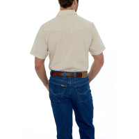 Ely Walker Men's Shirt - Western Snap SS - Solid Ecru Ely Walker Men's Shirt - Western Snap SS - Solid Ecru