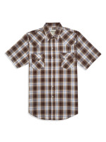 Ely Walker Men's Shirt - Western Snap SS - Dark Plaid Ely Walker Men's Shirt - Western Snap SS - Dark Plaid