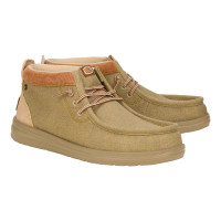 Hey Dude Men's Casuals - Wally - Mid Gripr Classic - Cognac Tan Hey Dude Men's Casuals - Wally - Mid Gripr Classic - Cognac Tan