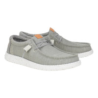 Hey Dude Men's Casuals - Wally Elevated Basics - Grey / White Hey Dude Men's Casuals - Wally Elevated Basics - Grey / White