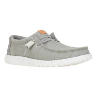 Hey Dude Men's Casuals - Wally Elevated Basics - Grey / White Hey Dude Men's Casuals - Wally Elevated Basics - Grey / White