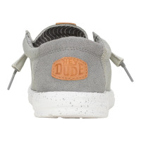 Hey Dude Men's Casuals - Wally Elevated Basics - Grey / White Hey Dude Men's Casuals - Wally Elevated Basics - Grey / White